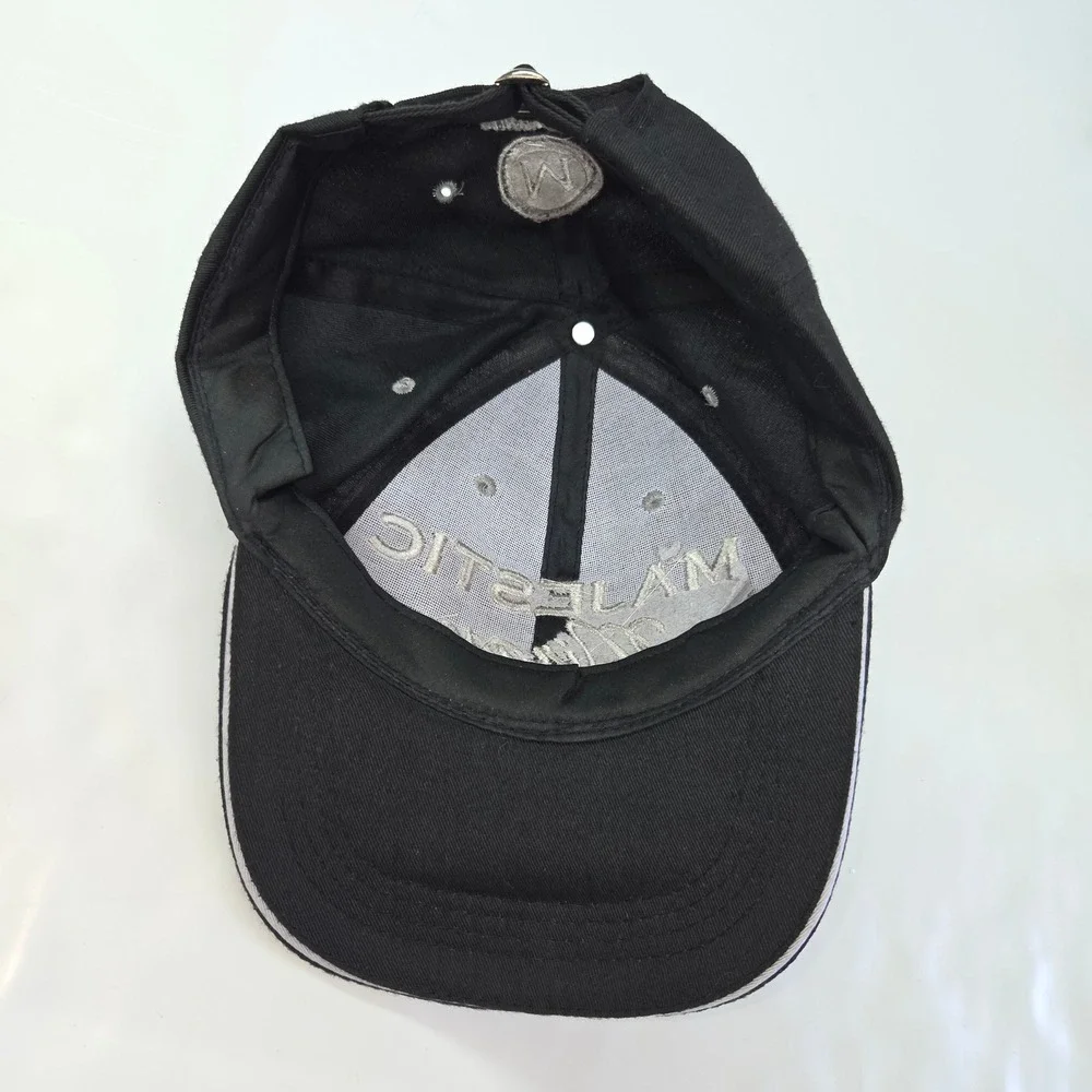 Majestic‎ Mirage Baseball Cap Mens OS Black Punta Cana Embroidered Hat Golf